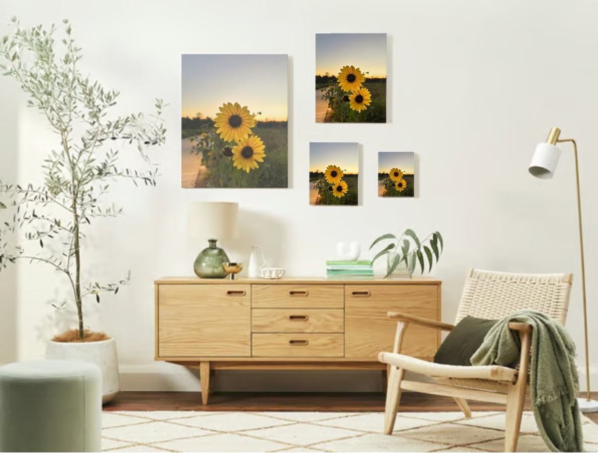 Sunflowers at Dawn Original Canvas